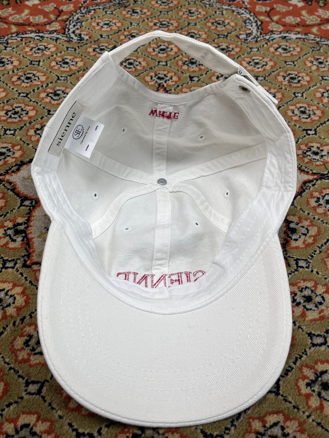 [FREE] Sienne 시엔느 화이트 볼캡 상품이미지3