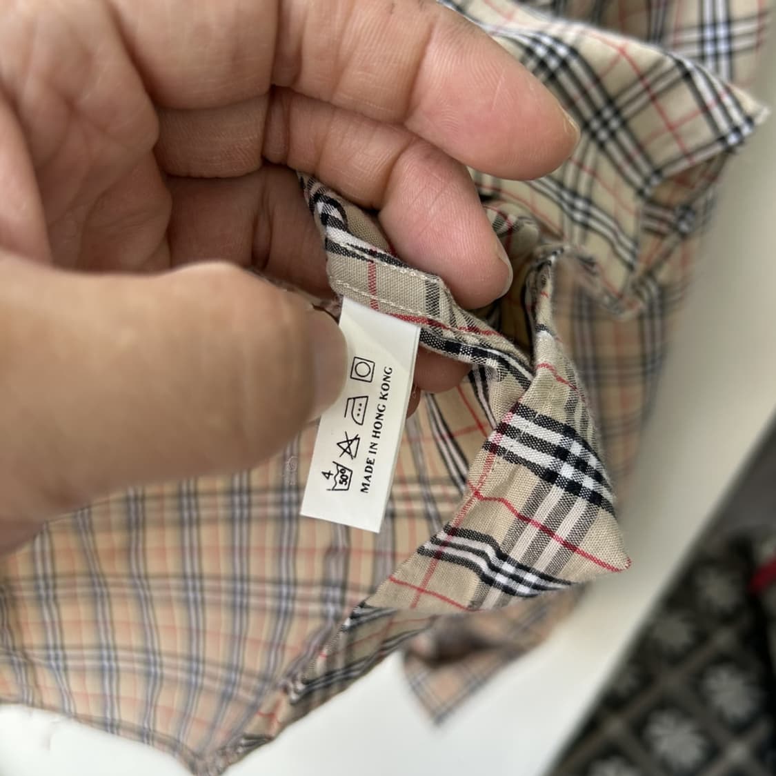 14829 - 버버리 베이지 노바체크 셔츠 상품이미지5