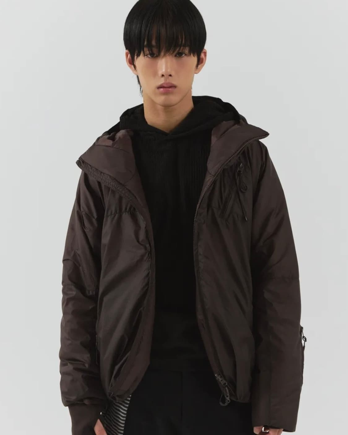 패러킷 리버시블 패딩 브라운 s 상품이미지2