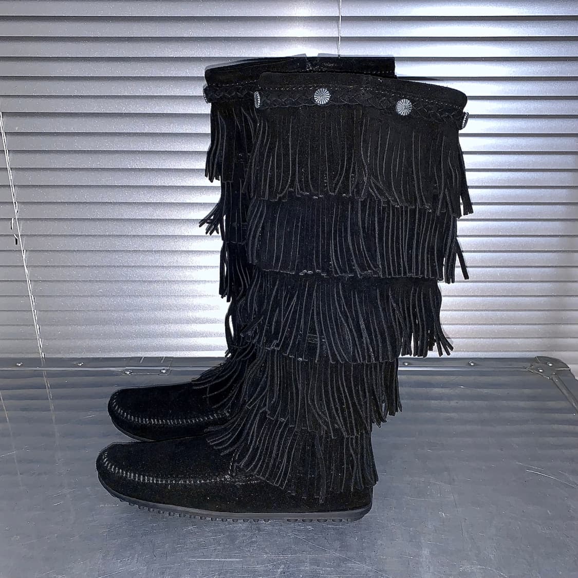 00s 리얼 스웨이드 미네통카 5단 프린지 부츠 상품이미지3