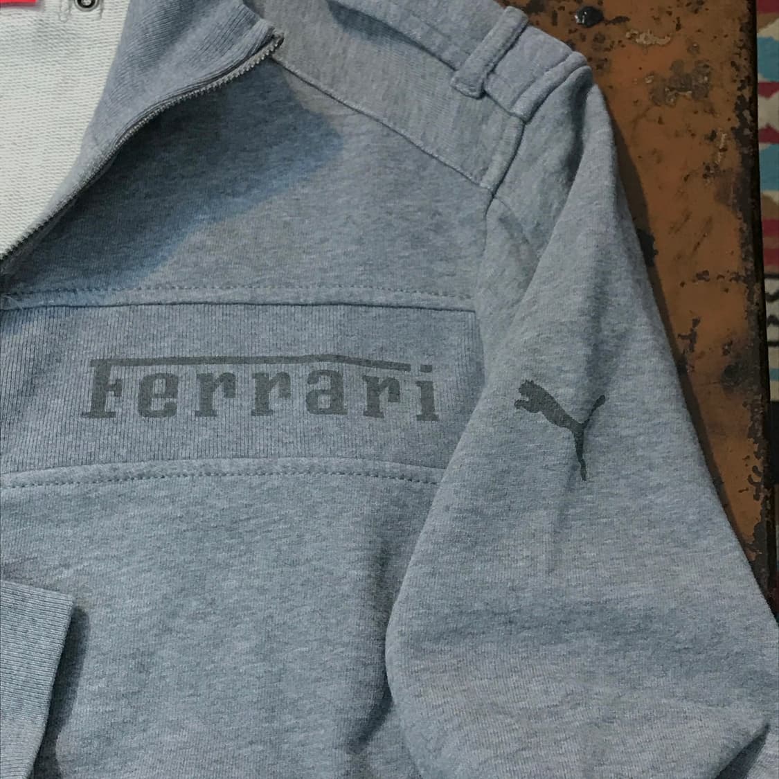 푸마 페라리 그레이 견장 집업 져지 자켓 남성 105 여성 루즈핏 상품이미지5