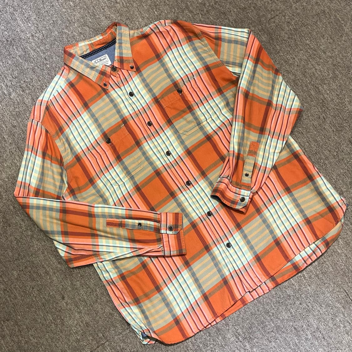 (XL) L.L.Bean 엘엘빈 체크 셔츠 상품이미지1