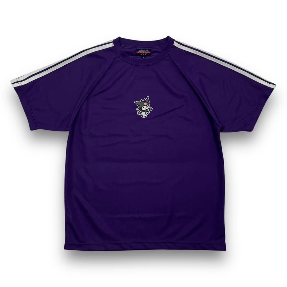C.P.S 쿠로미 빈티지 트랙 반팔 퍼플 삼선 티셔츠 상품이미지1
