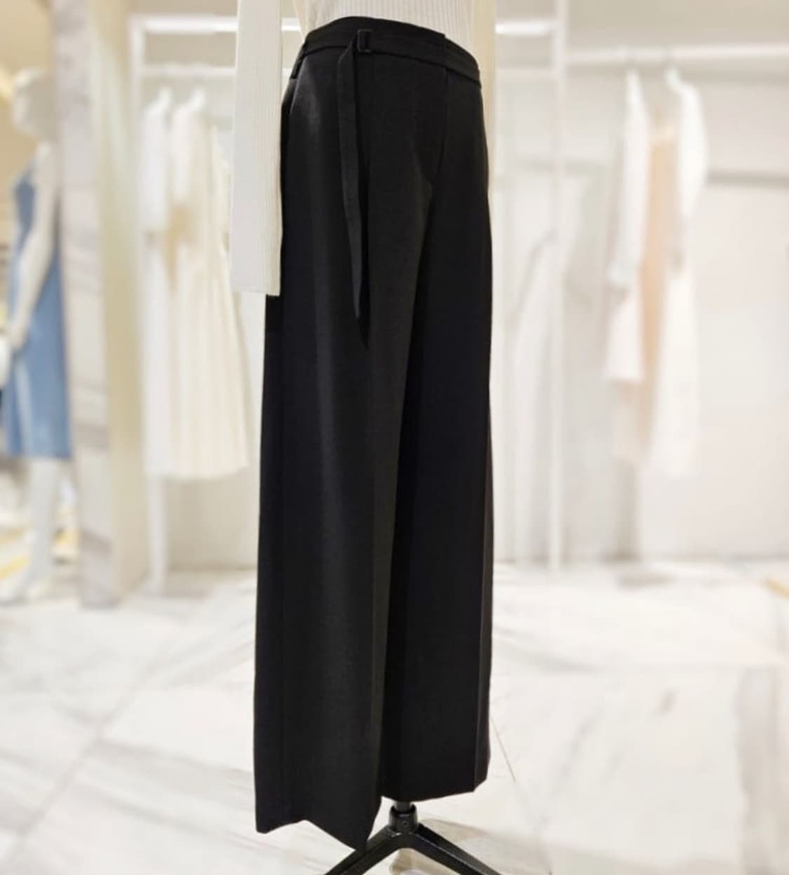 잇미샤 원턱 와이드 팬츠 블랙 55 상품이미지1