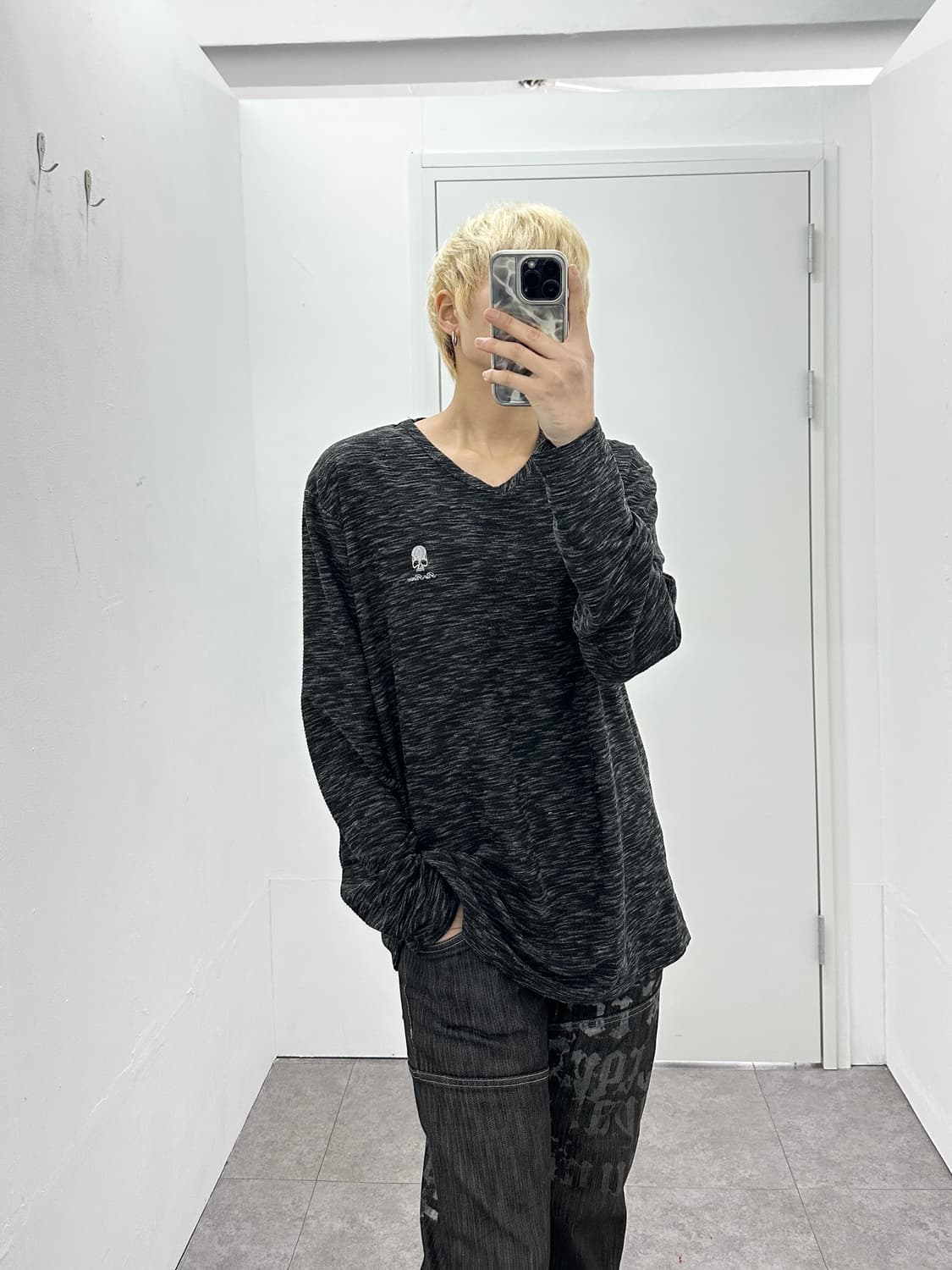 RE ROEN skull patch sleeve 상품이미지7