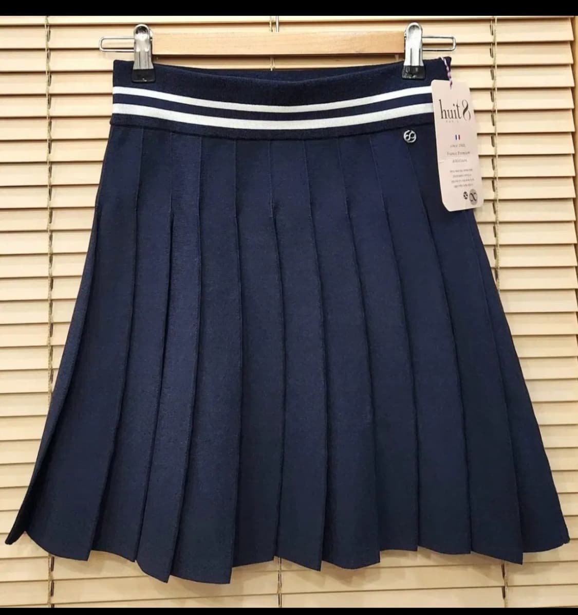 (새상품)위뜨8 니트 플리츠스커트 골프스커트 상품이미지1