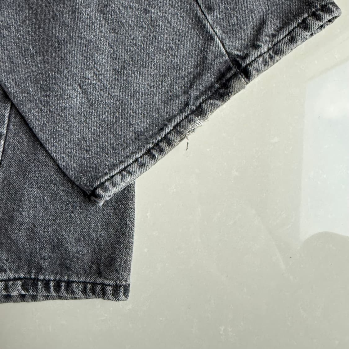 [32] 썬플라워 트위스트 데님 그레이 상품이미지3