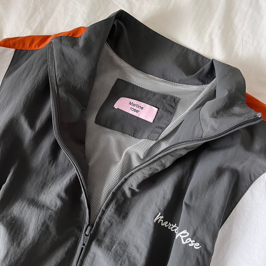 마틴 로즈 패널 트랙 자켓 그레이 오렌지 베이지(M) 상품이미지2