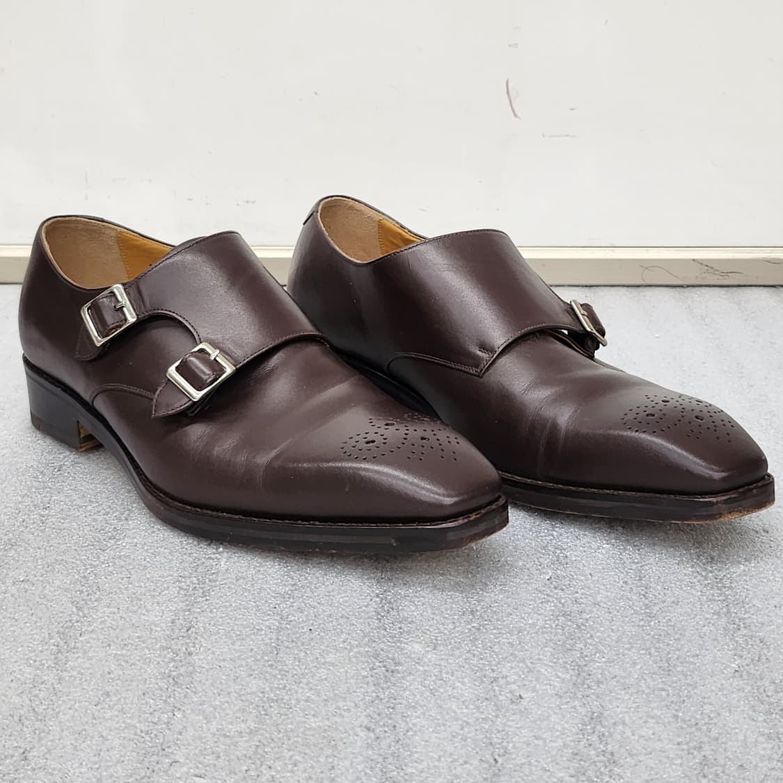 수제화 명가 ARCO VALENO 남성 더블 몽크 스트랩 핸드메이드 로퍼 상품이미지7