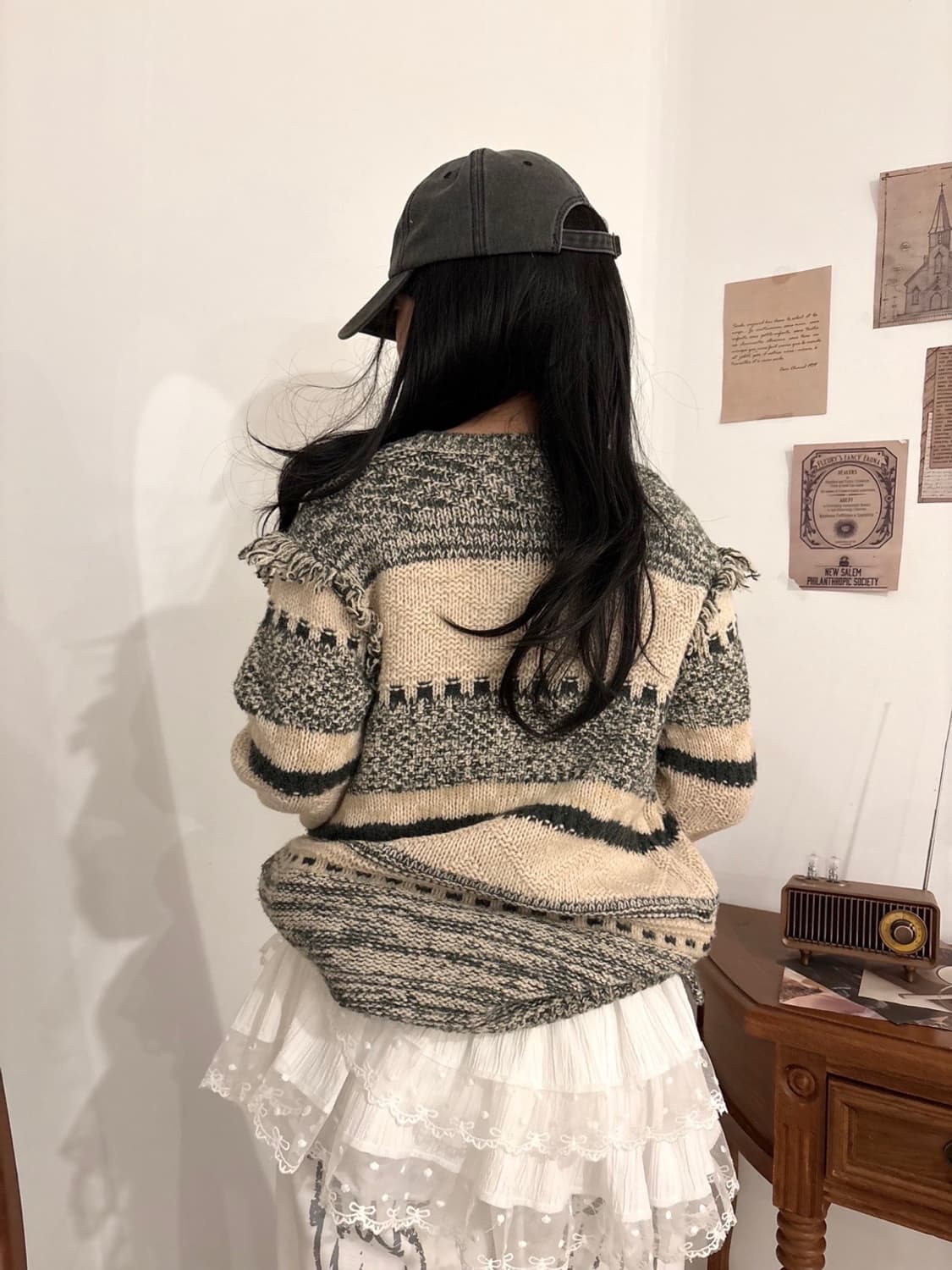 VTG 그린 니트 상품이미지3