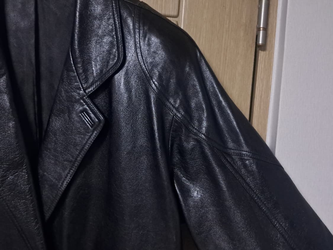 빈티지 천연 양가죽 롱자켓 가죽 코트 상품이미지6