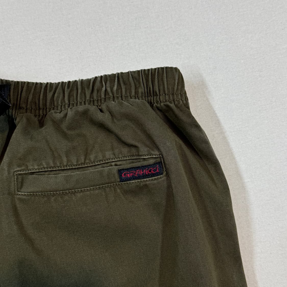 L) 그라미치 와이드 카키 벨티드 팬츠 면바지 상품이미지7