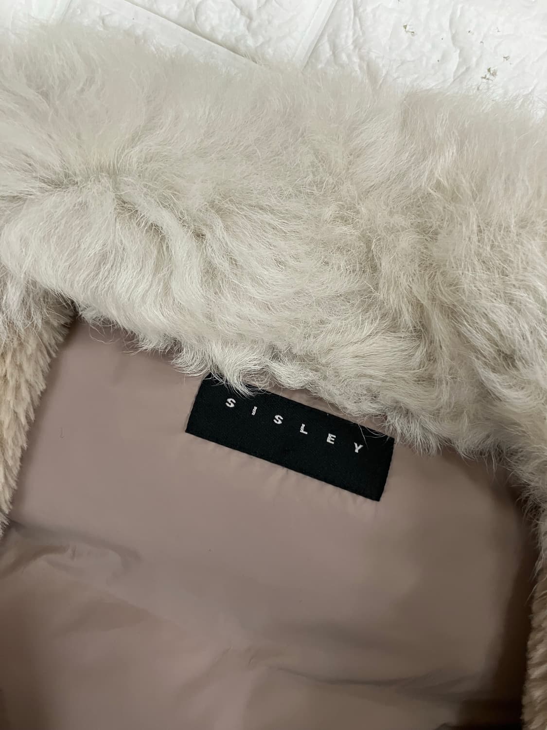 시슬리 무스탕 퍼 카라 패딩 점퍼 42 상품이미지5