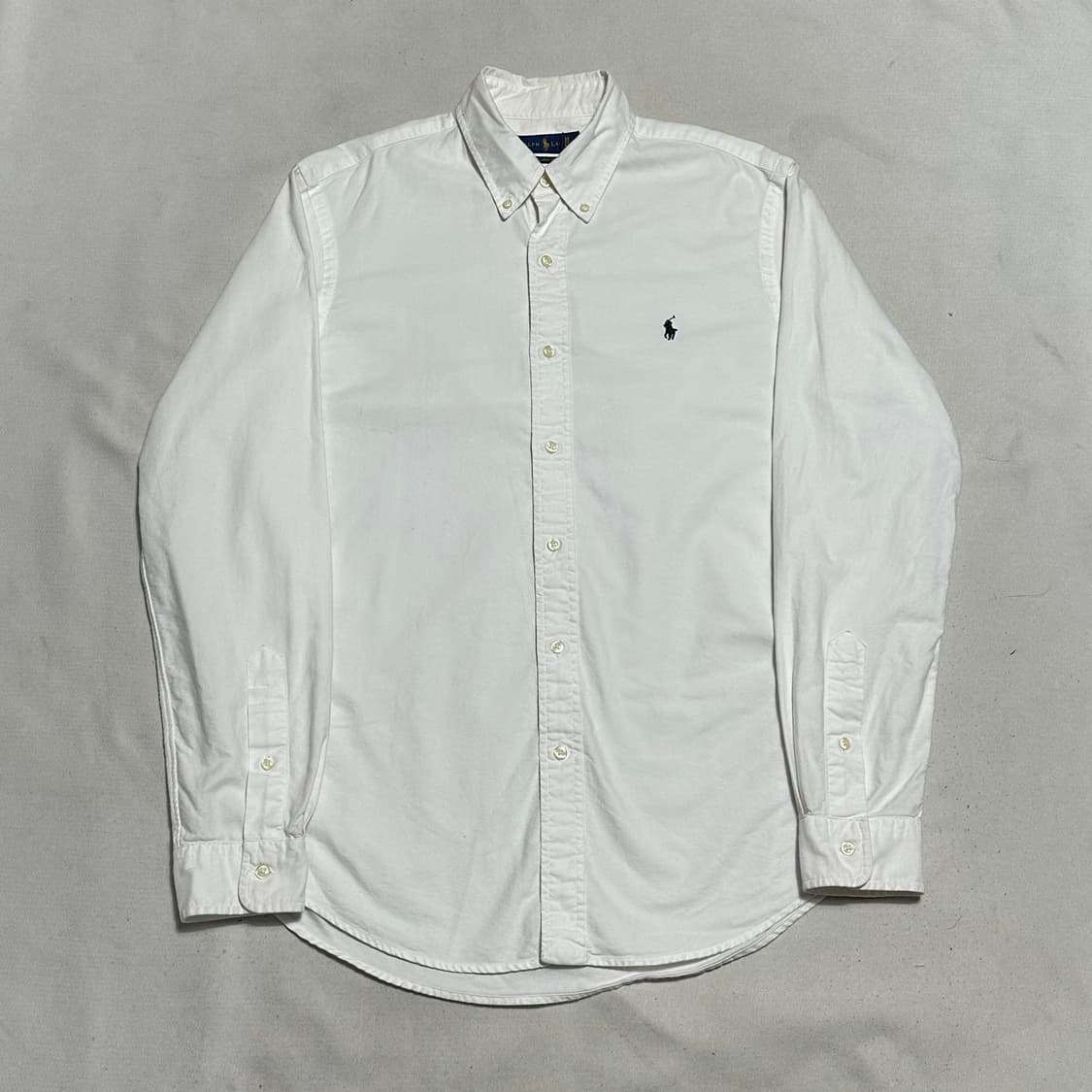 M 폴로랄프로렌 네이비 포니 화이트 코튼 셔츠 상품이미지2