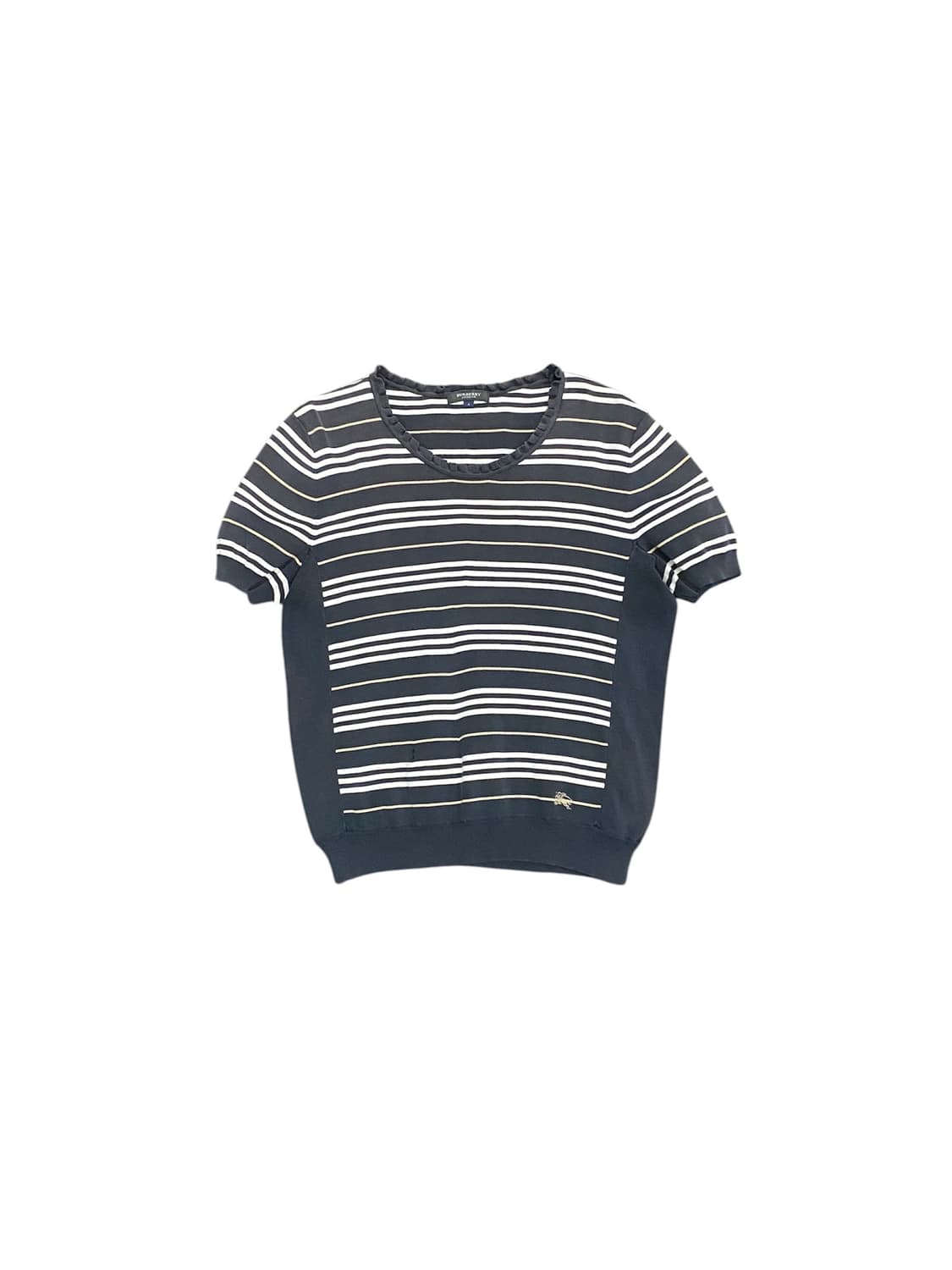 Burberry 프릴 디테일 글리터 스트라이프 니트 상품이미지1