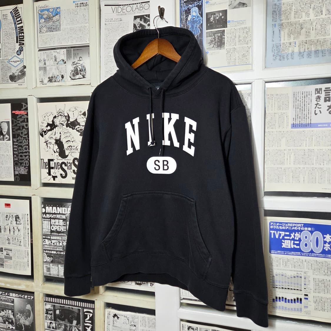 나이키 SB 블랙 빅로고 후드티 상품이미지1