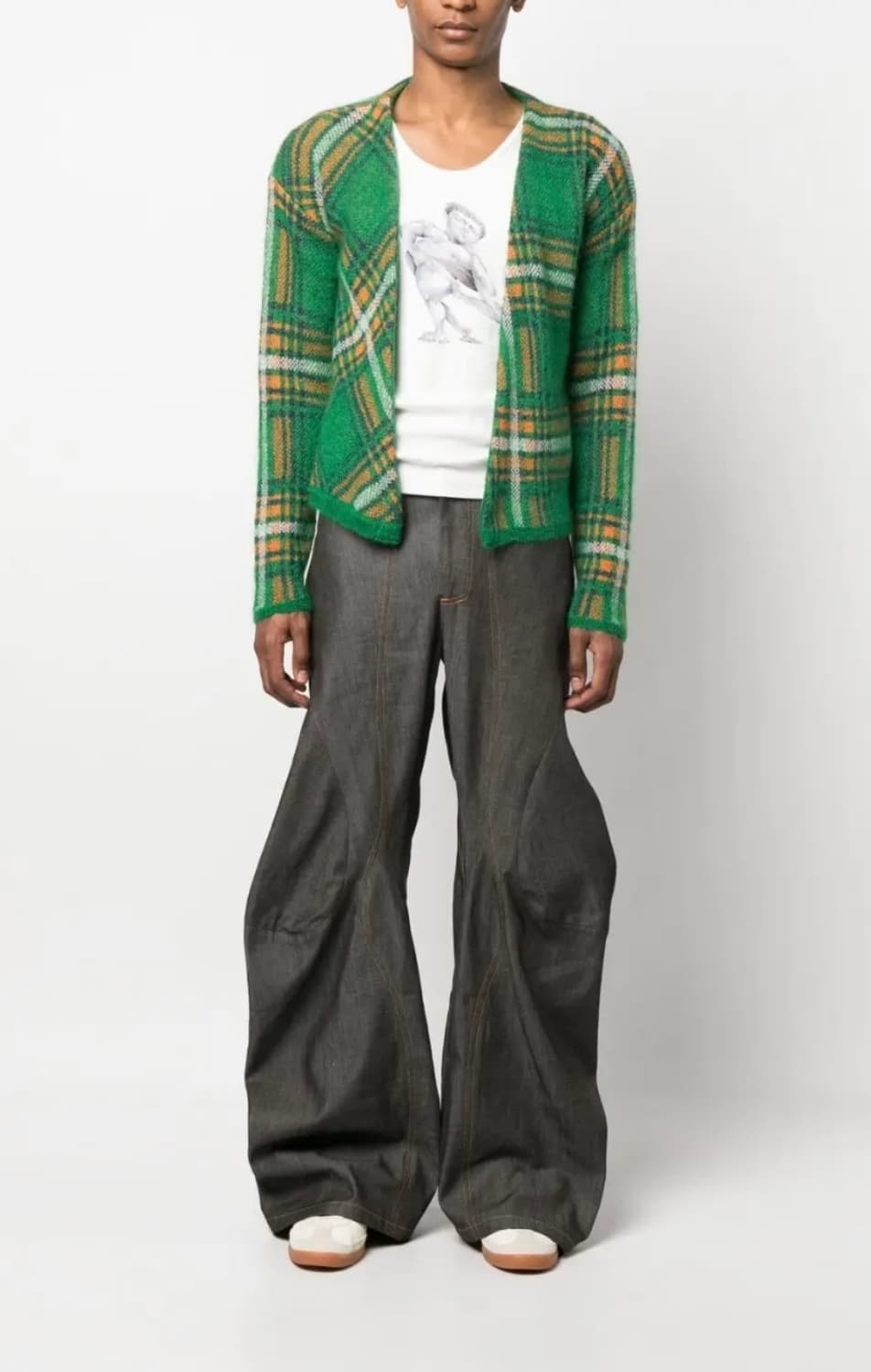 Erl 체크패턴 가디건 m 사이즈 23ss 상품이미지2