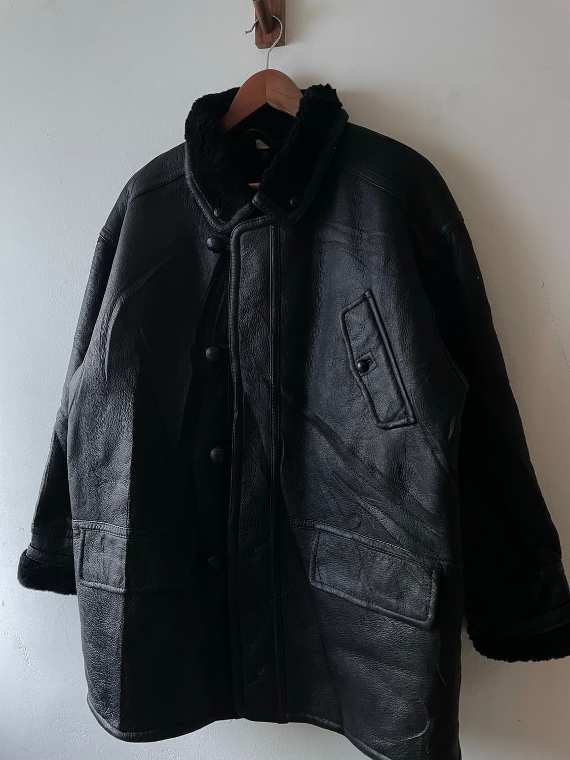 90‘s JPN Vintage Sheepskin Leather 재킷 상품이미지1