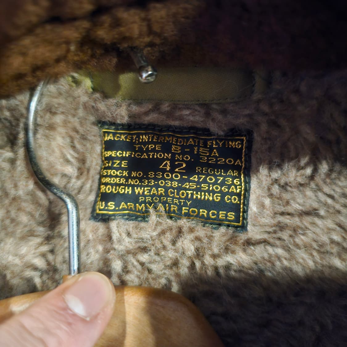 리얼맥코이 b15a 플라이트 자켓 상품이미지6