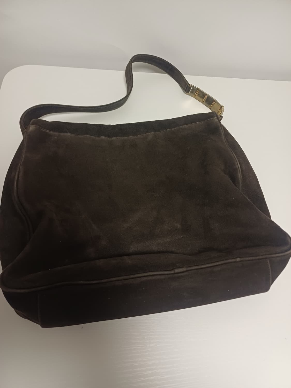 타임(TIME) 포스트모던 아카이브 스웨이드 숄더백 [다크 브라운] 상품이미지3