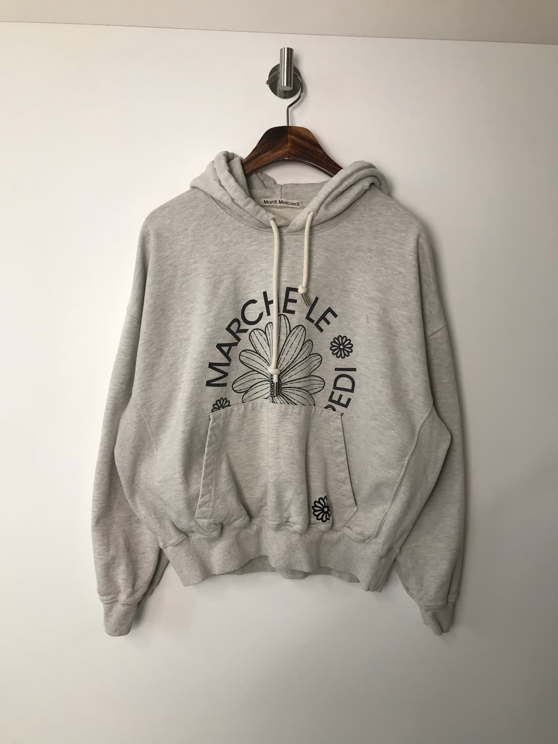 마르디 메크르디 빅로고 그레이 후드티 상품이미지2