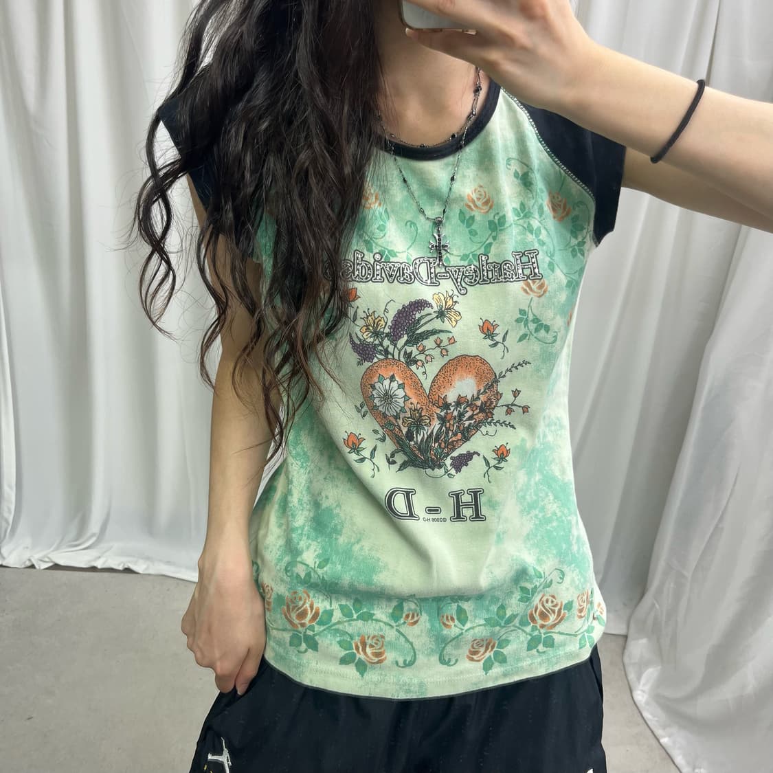 Harley davidson raglan printing T-shirts 상품이미지3