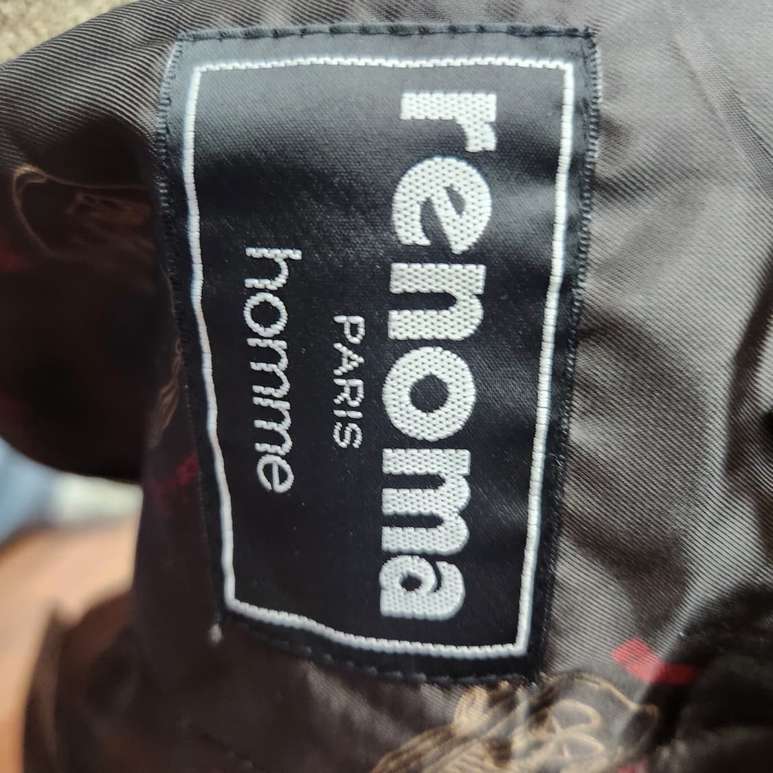 레노마옴므 헤링본패턴 울 엘보패치 블레이저 L 상품이미지7