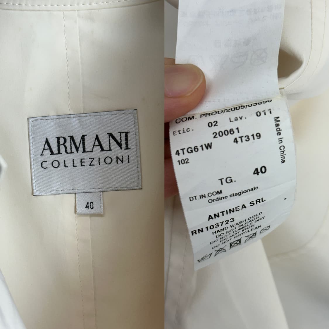 Armani Collezioni Cream Asymmetric High- 상품이미지10