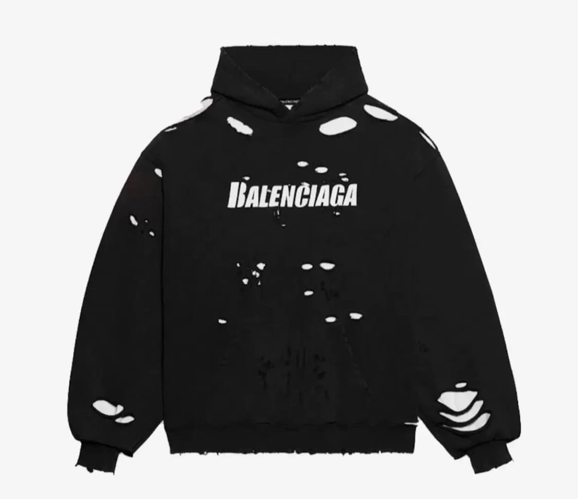 발렌시아가 디스트로이드 후드  상품이미지2