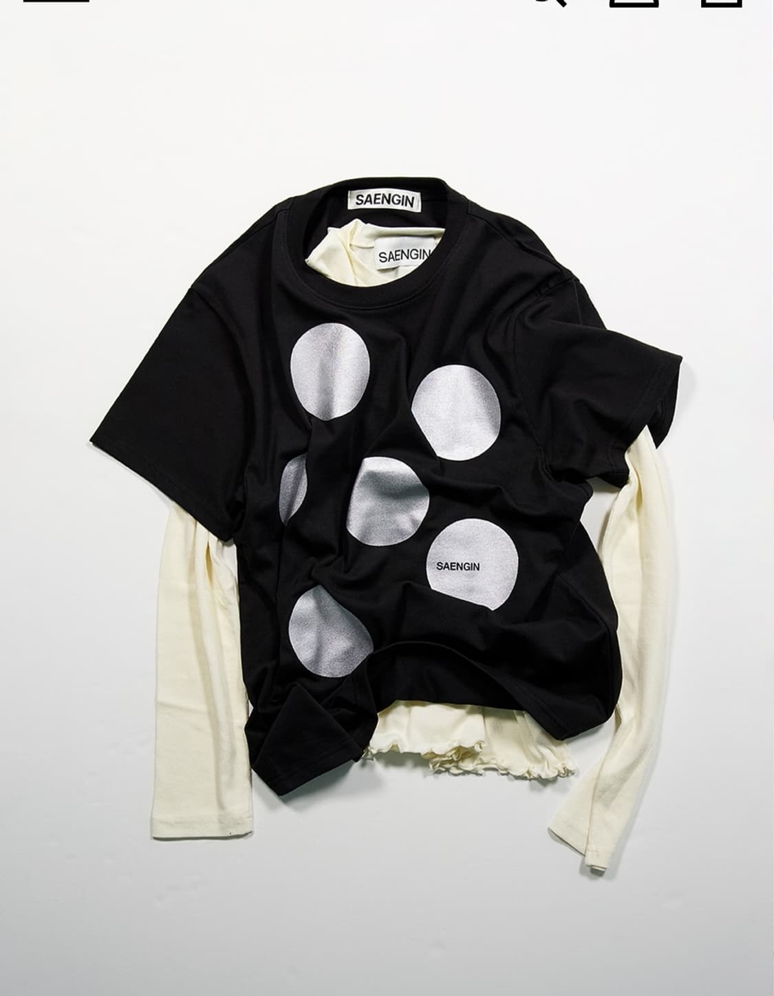 생긴 CLASSIC LONGSLEEVE - IVORY 상품이미지1