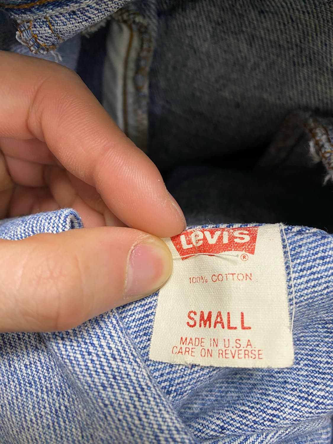 80s USA 리바이스 3세대 데님 트러커 자켓 상품이미지3