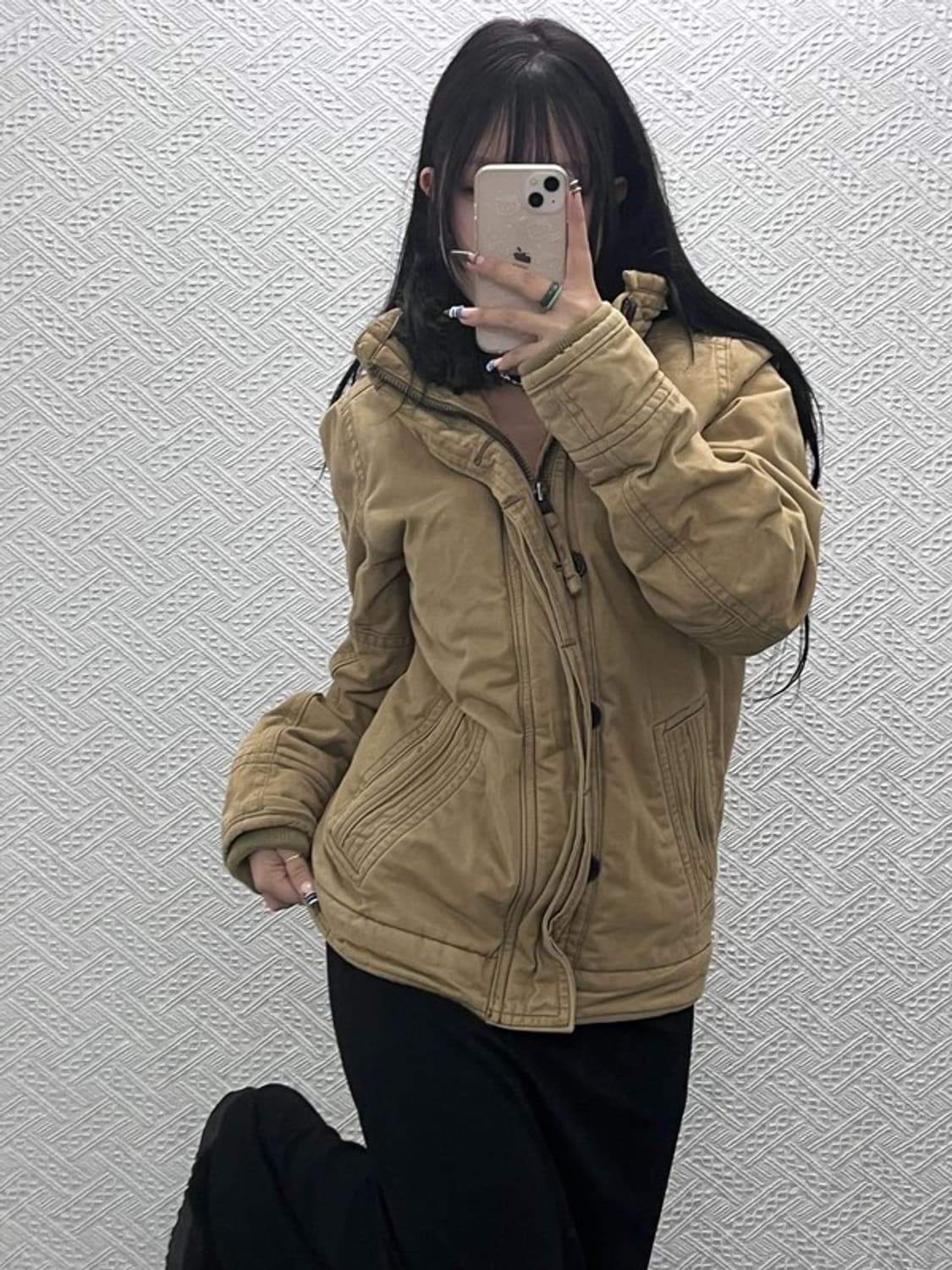 아베크롬비 컨트리 빈티지 트러커 야상 양털 자켓 M C07738 상품이미지1