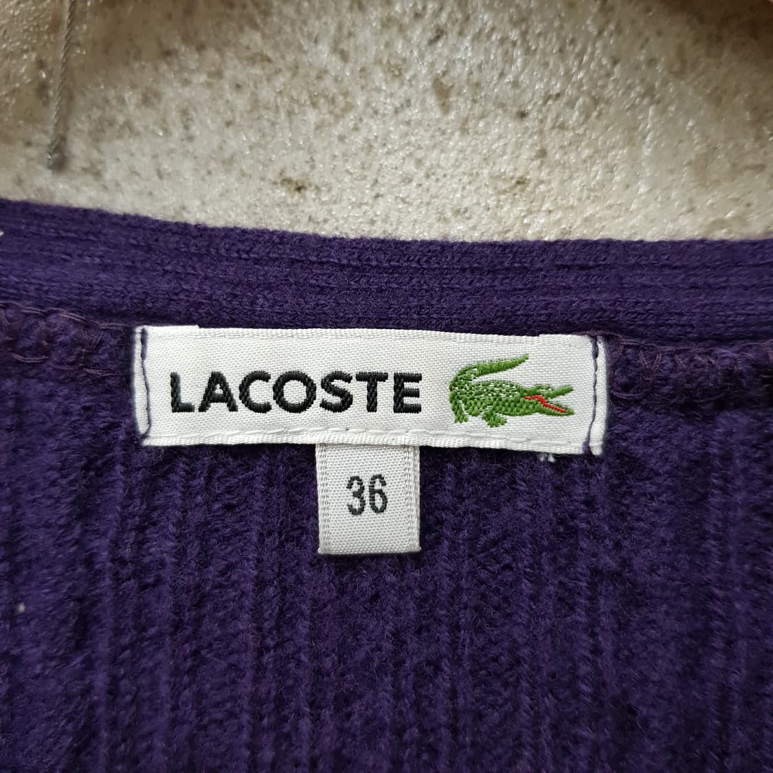 라코스테 꽈배기 니트 원피스/탑 36사이즈  상품이미지3