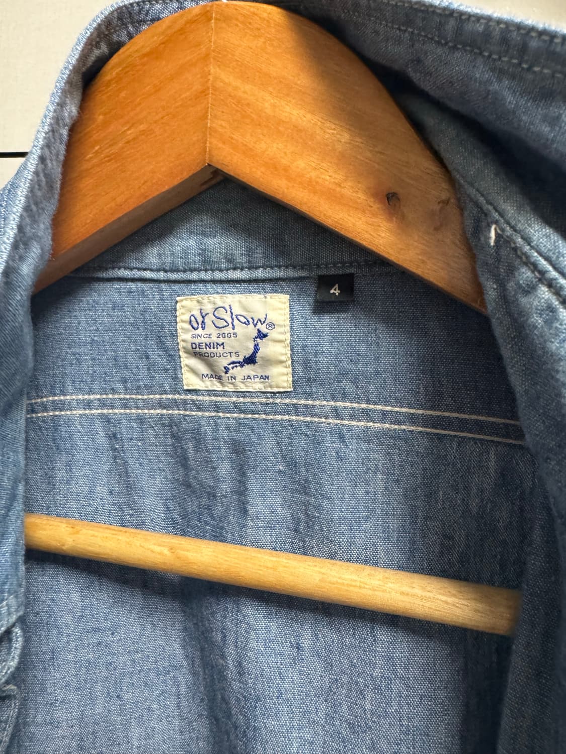 오어슬로우 샴브레이 셔츠 4 (100) 사이즈 상품이미지2