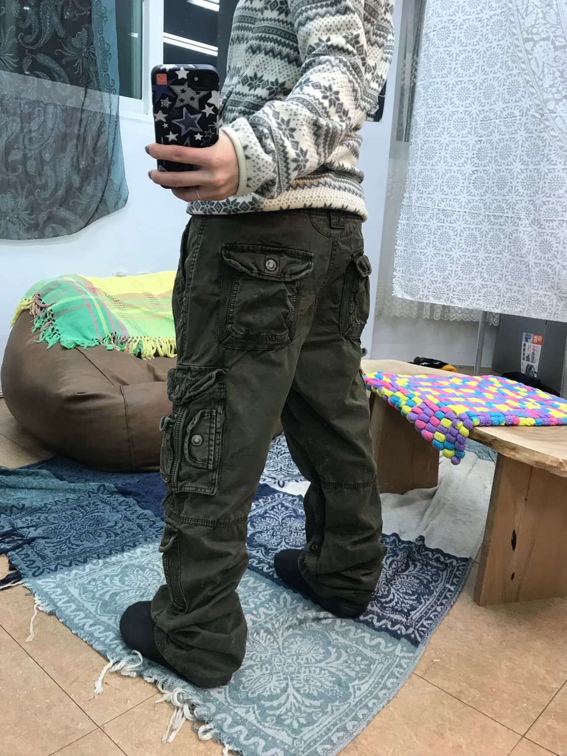 데미지 포켓 카고팬츠  상품이미지1