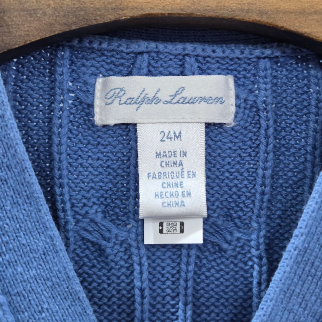 폴로랄프로렌 여아 코튼 케이블 니트 가디건 24M  상품이미지3