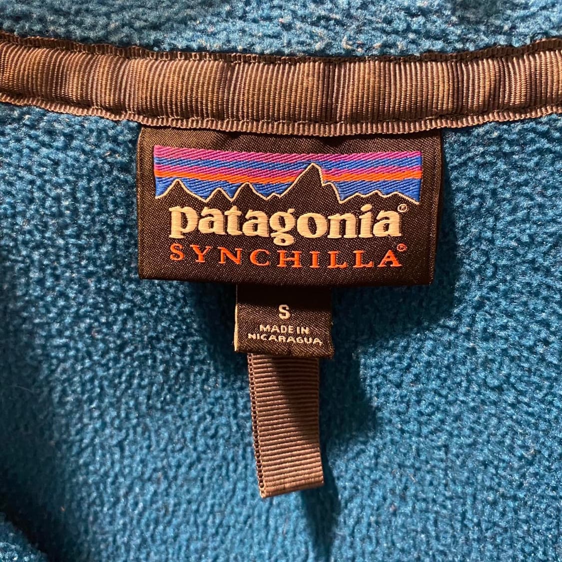 00s 파타고니아 신칠라 스냅-T 블루/옐로우 상품이미지3