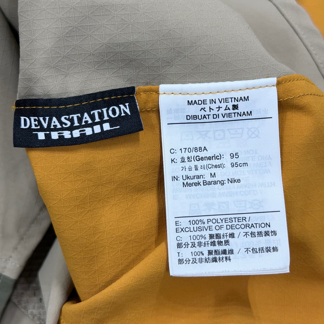 나이키 ACG 드라이핏 UV 디베스테이션 트레일 셔츠 카키 올리브 골드 상품이미지4