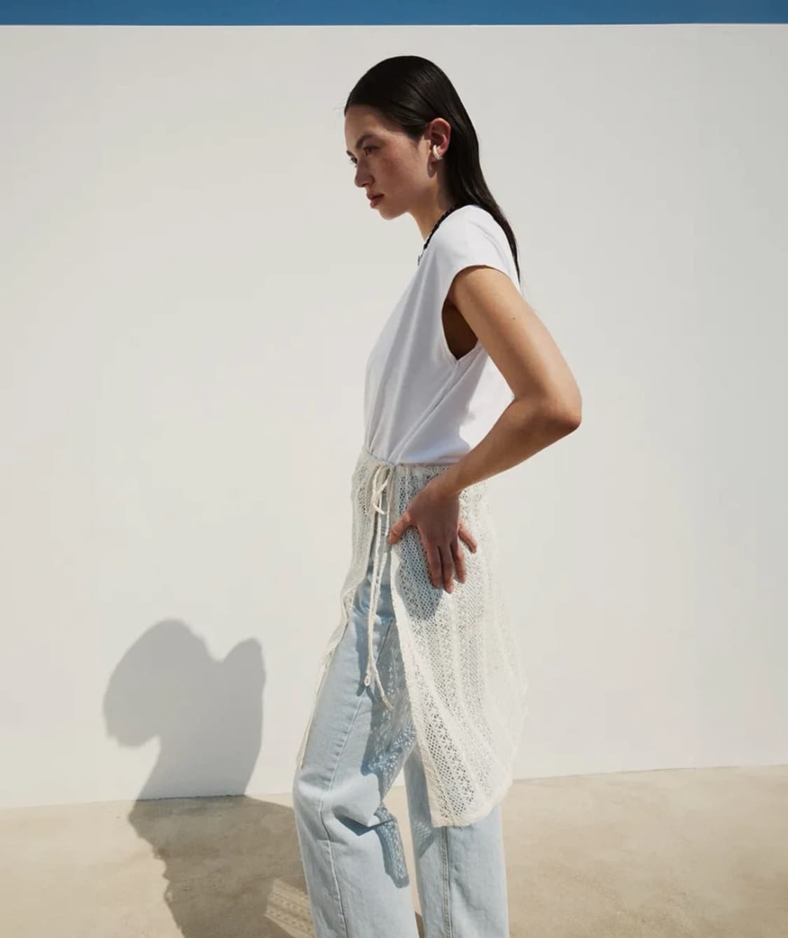 RE RHEE 레이어드 레이스 스커트 상품이미지3