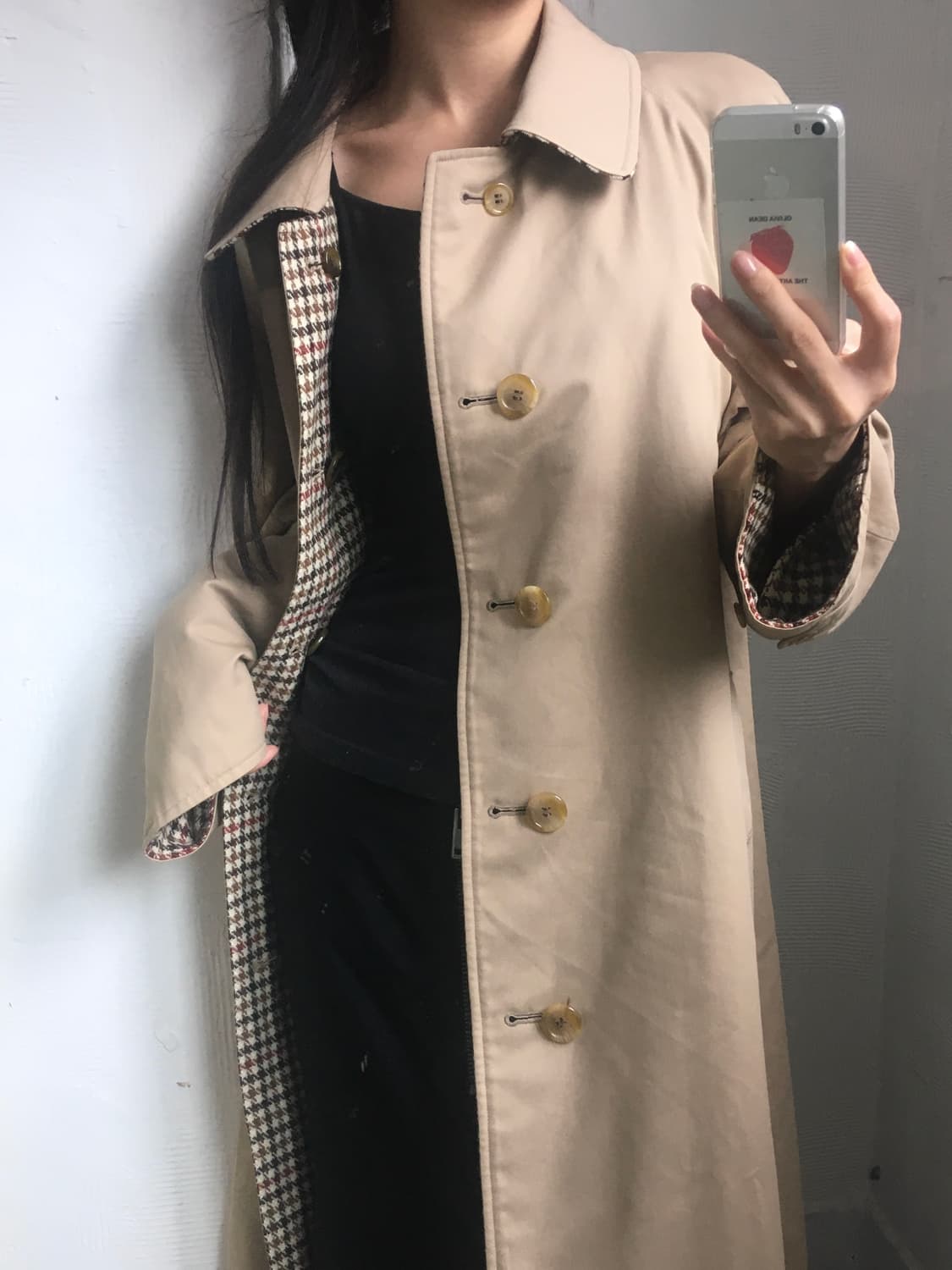 Burberry 버버리 베이지 리버시블 개버딘 건클럽 트렌치코트 상품이미지2