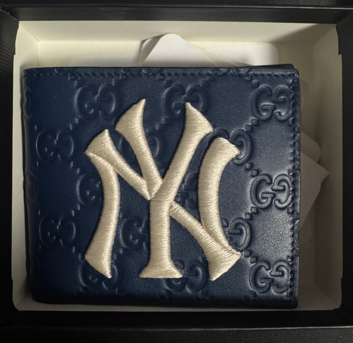 구찌 Mlb 콜라보 네이비 반지갑 상품이미지1