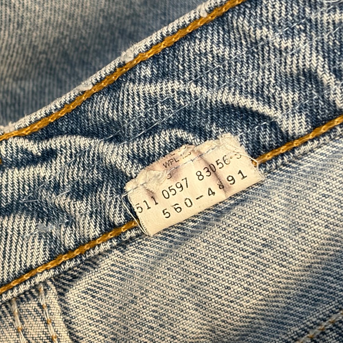 00s 미국빈티지 리바이스 550 연청 청바지 상품이미지9