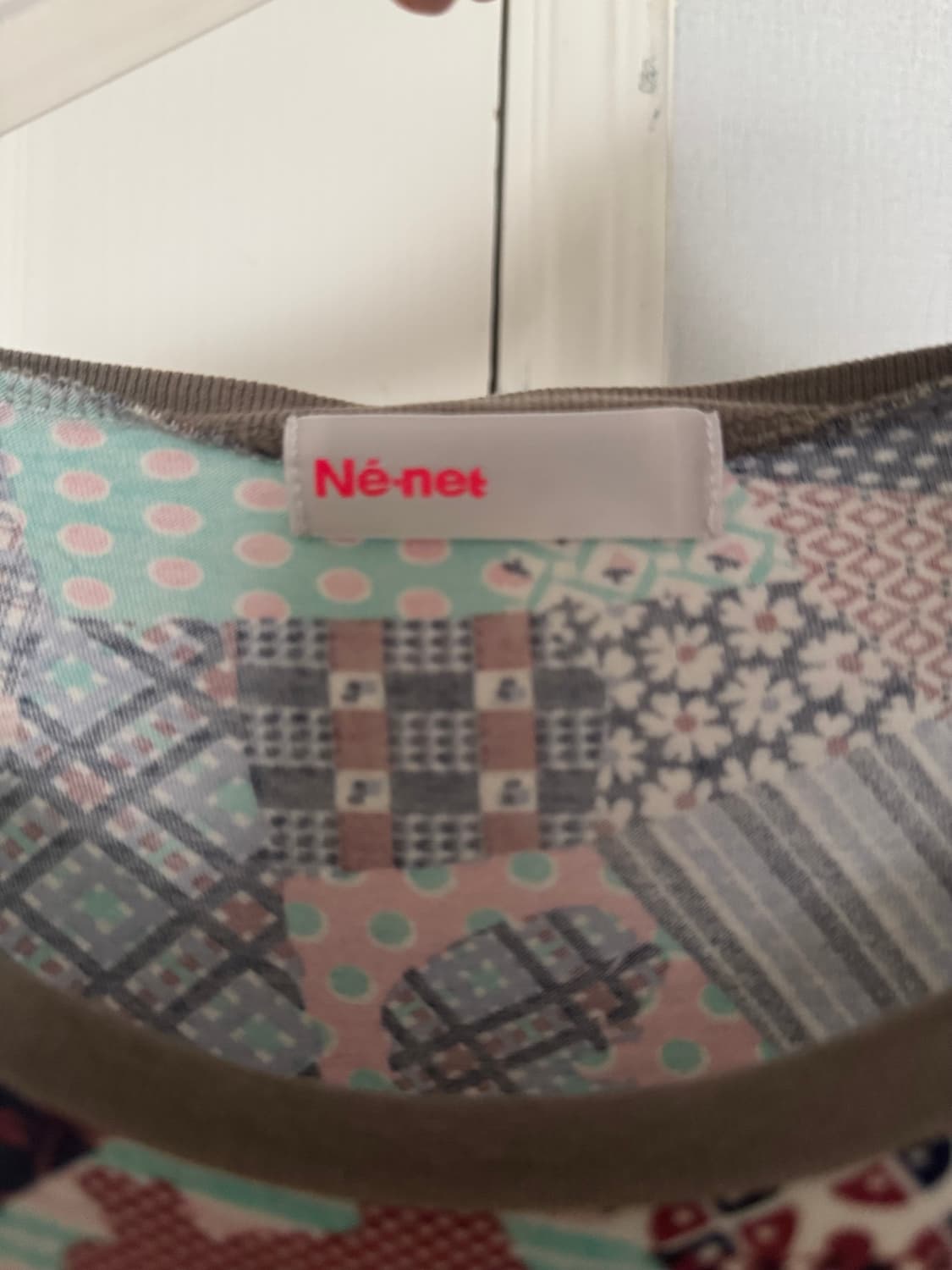 Ne net cute patchwork puff T-shirt 상품이미지3