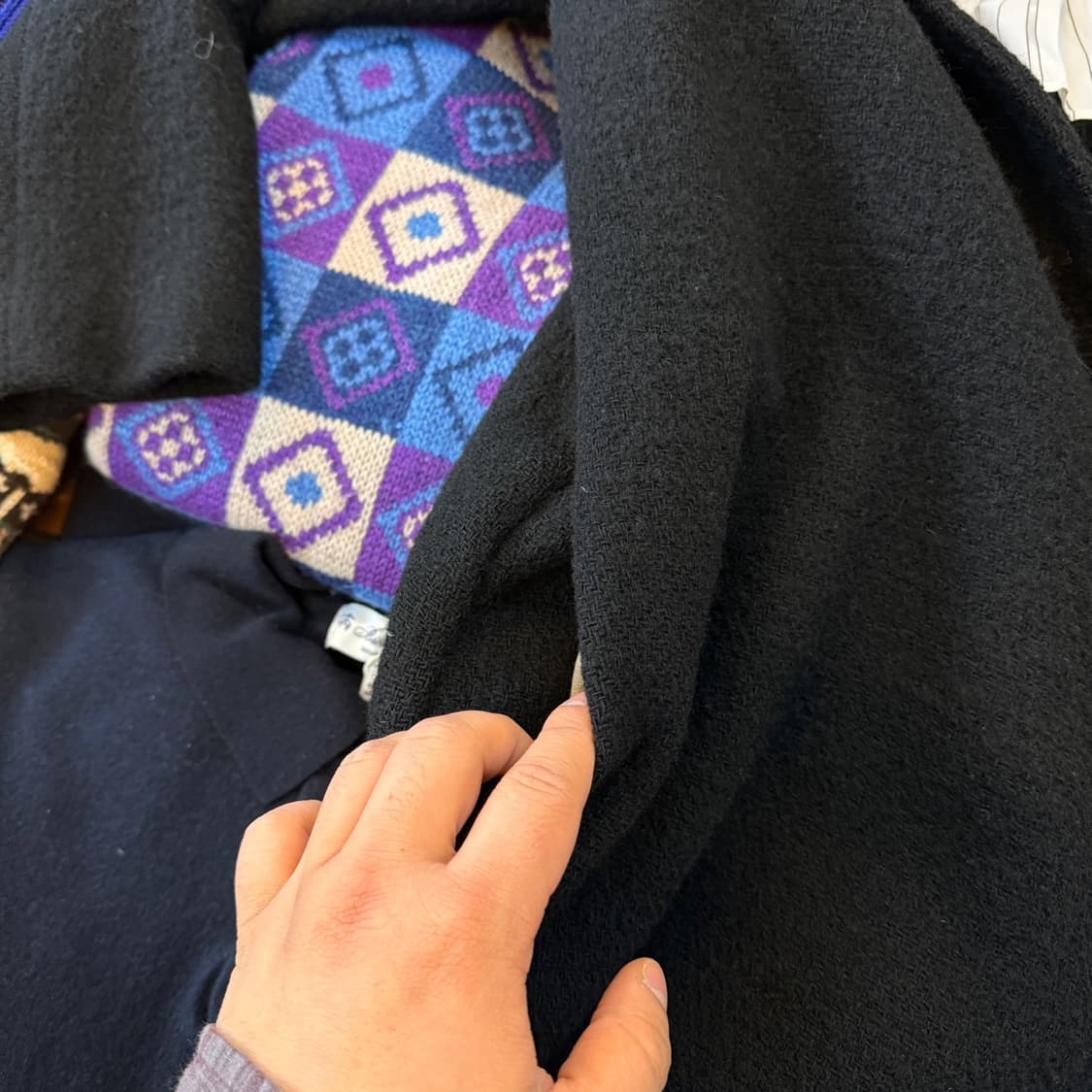 45RPM 차이나카라 에스닉 라이트 울 코트  상품이미지9