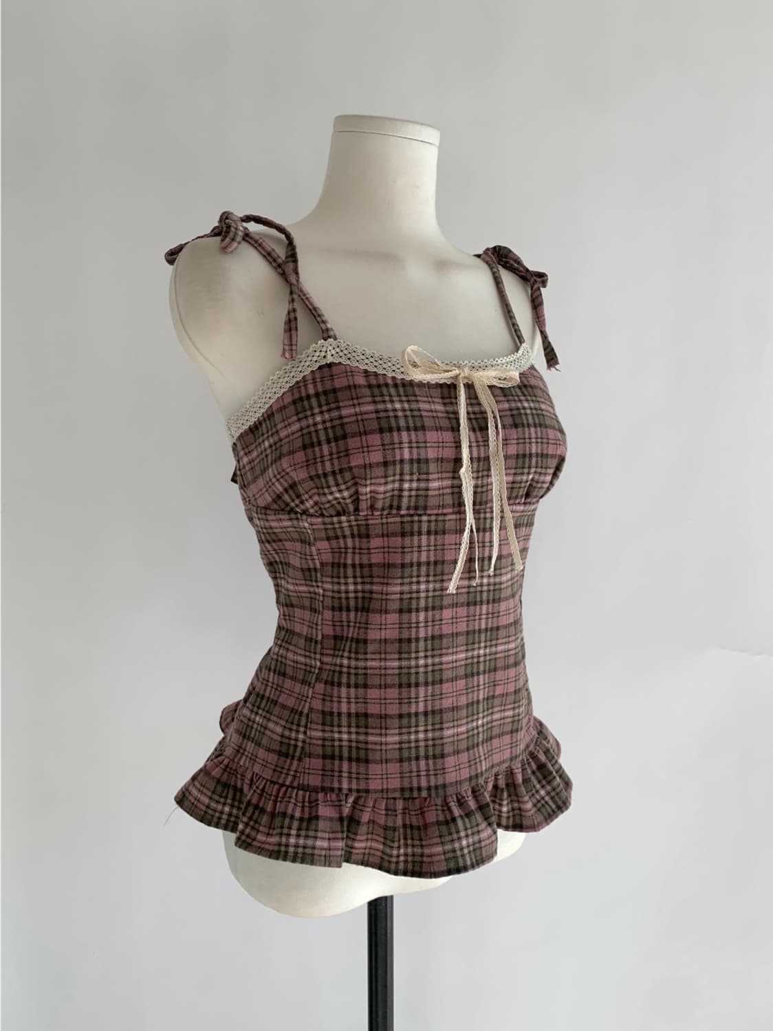 클라우드이모션 메이드 앤티크 블라우스 핑크 상품이미지4