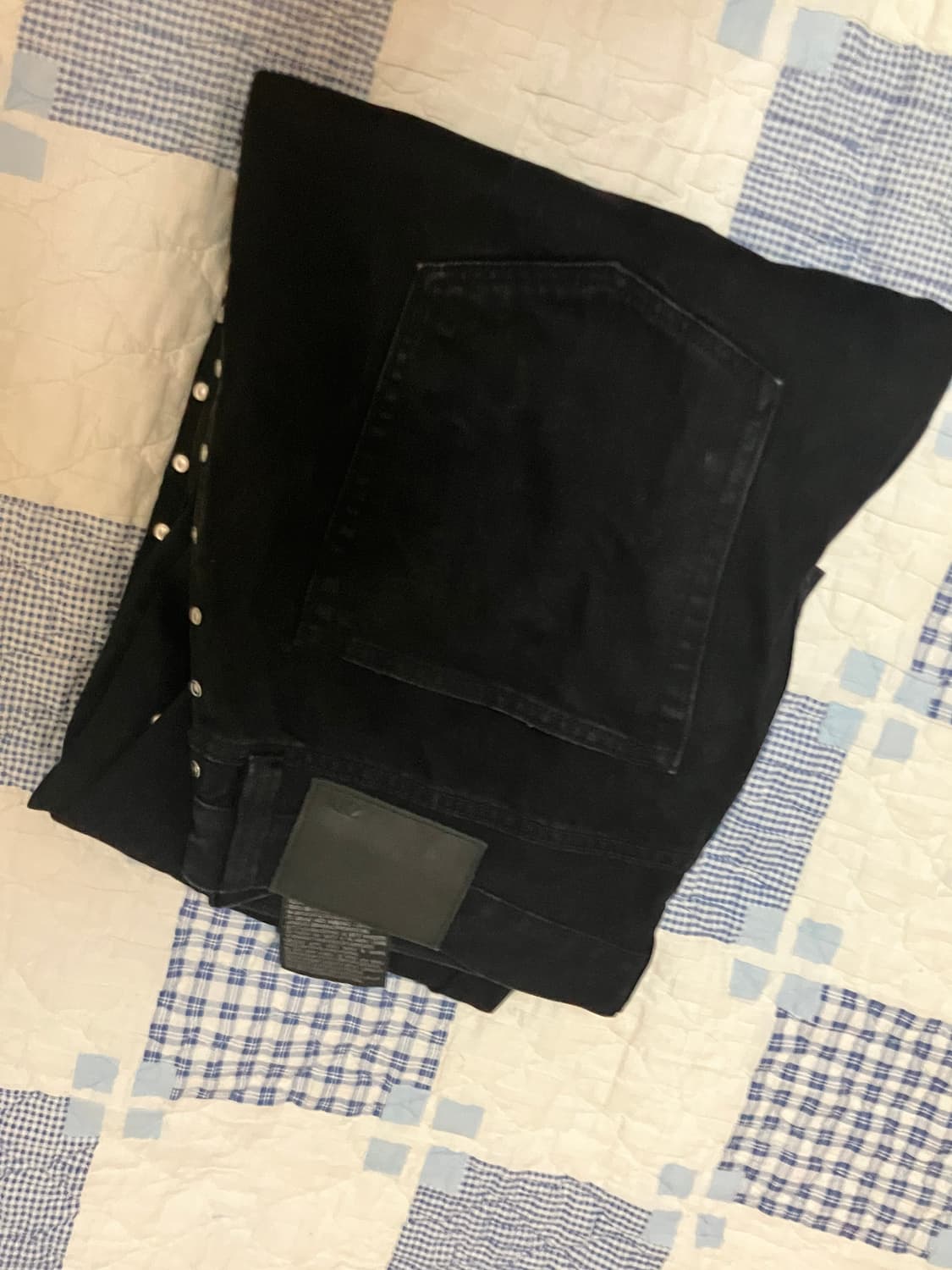 (42) 자라 스터드 블랙진 데님팬츠 zara 상품이미지2