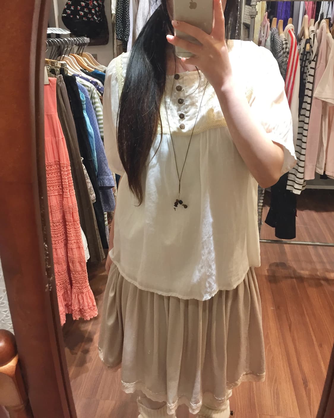 베이지 레이스 블라우스 🍦🍨 상품이미지2