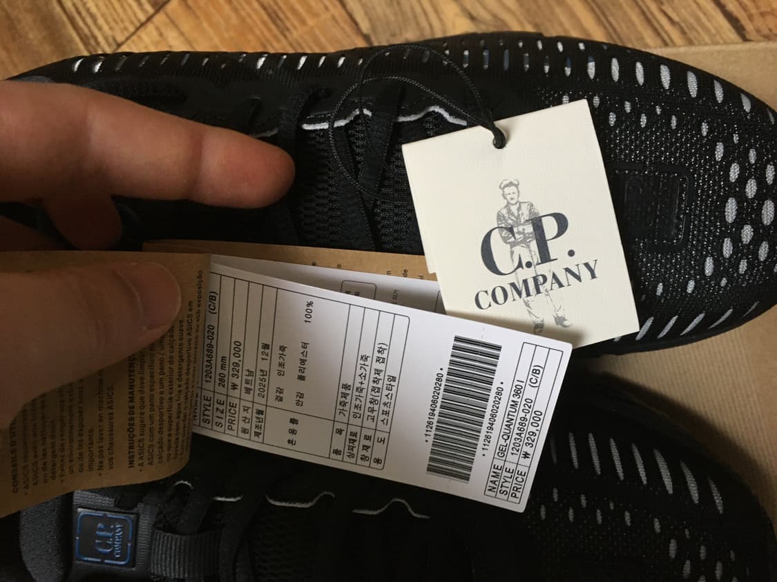 아식스 씨피컴퍼니 젤 퀸텀360 블랙 판매합니다 상품이미지8