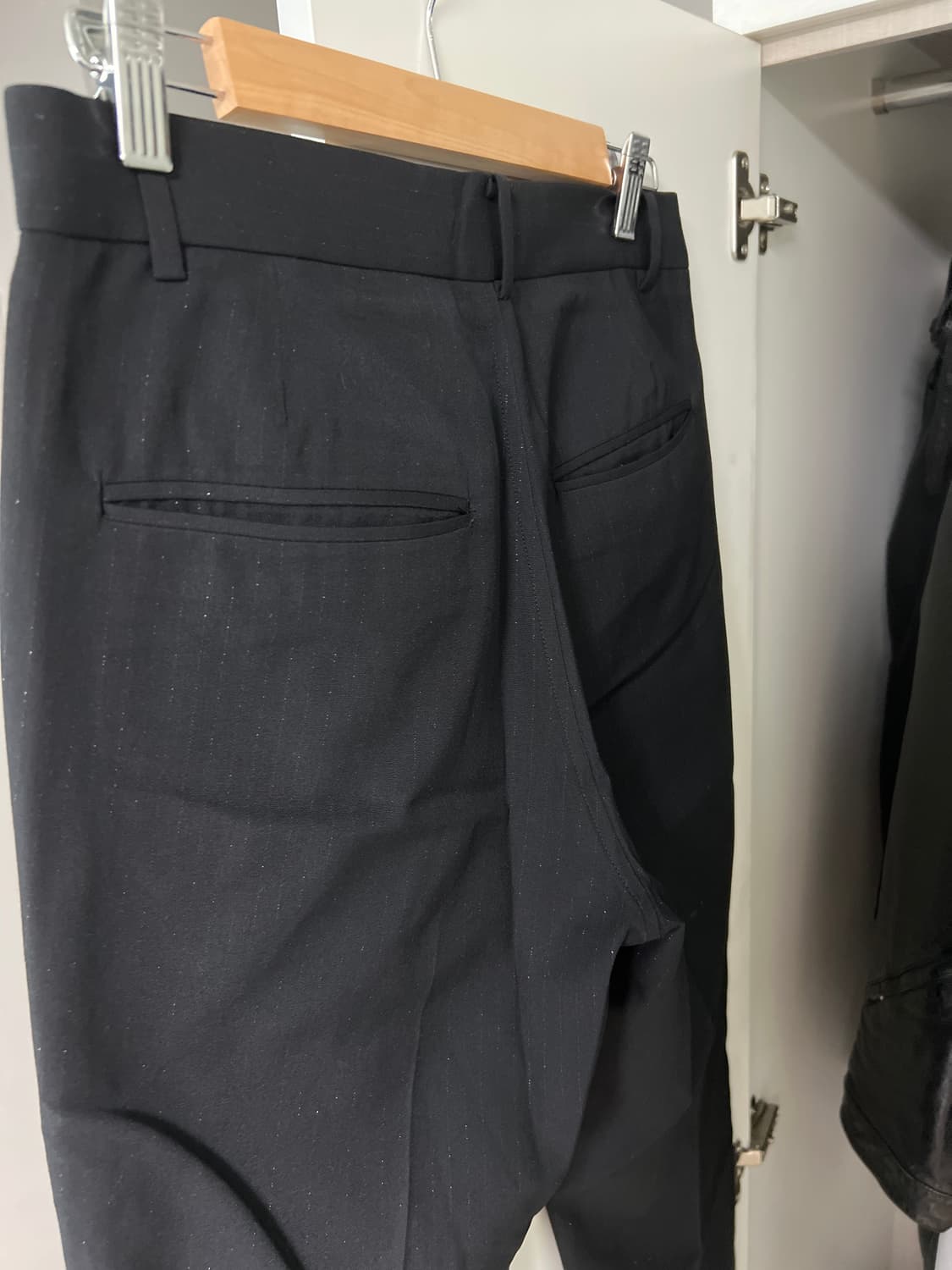 Bedjwford 사이드 슬릿 블랙 팬츠 상품이미지2