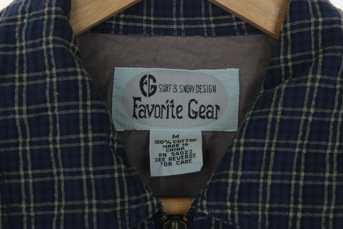 FAVORITE GEAR 페이보릿 기어 체크 집업 반팔 셔츠 상품이미지2